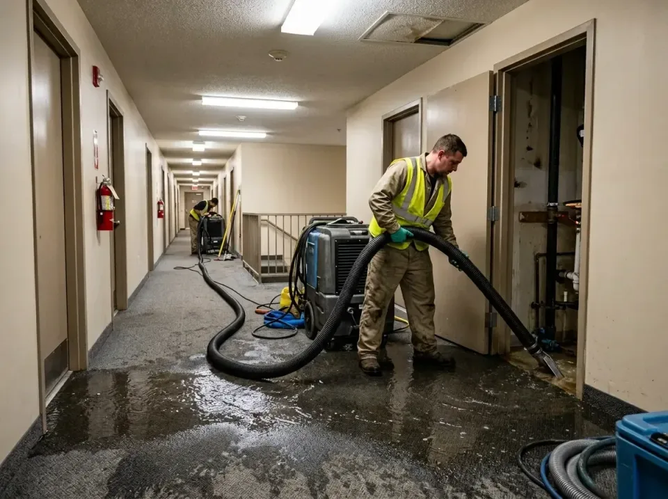 multi-unit-apartment-hallway-f-005 — frequently asked questions, Emergency Burst Pipe Water Extraction & Removal in Lady Lak…